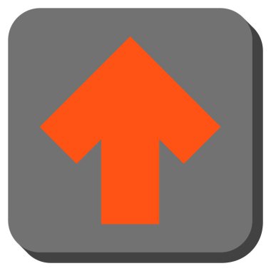 Yuvarlatılmış Kare vektör simge yukarı ok