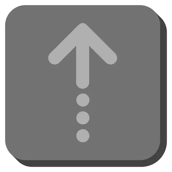 Enviar ícone de vetor quadrado arredondado — Vetor de Stock