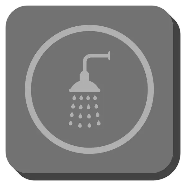 淋浴圆形方形矢量图标 — 图库矢量图片