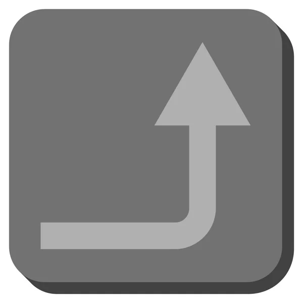 Gire hacia adelante redondeado cuadrado Vector icono — Vector de stock
