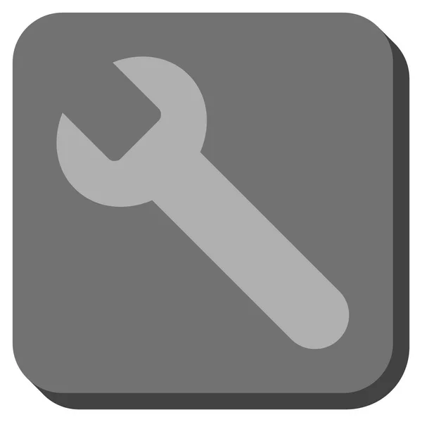 Klíč zaoblený čtverec vektorové ikony — Stockový vektor