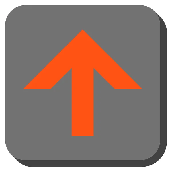 Pijl-omhoog of afgeronde vierkante Vector Icon — Stockvector