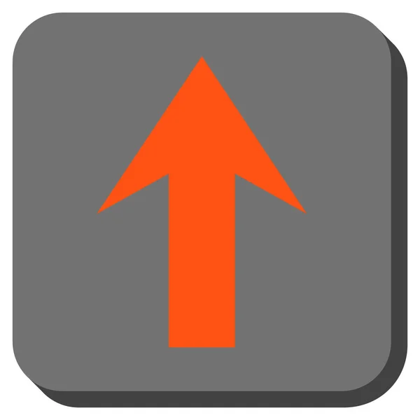 Pijl-omhoog of afgeronde vierkante Vector Icon — Stockvector