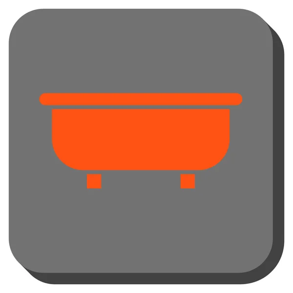 浴缸圆形方形矢量图标 — 图库矢量图片
