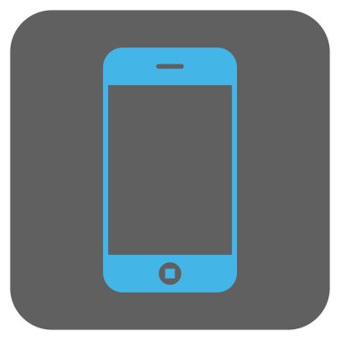 Smartphone yuvarlatılmış kare vektör simgesi