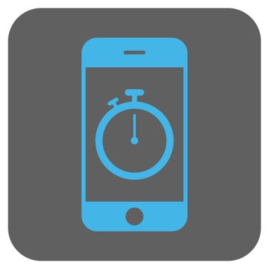 Kronometre Gadget yuvarlak kare vektör simgesi