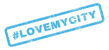 Hashtag Lovemycity lastik damgası