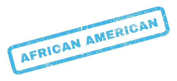 非洲裔美国橡皮戳 — 图库矢量图片