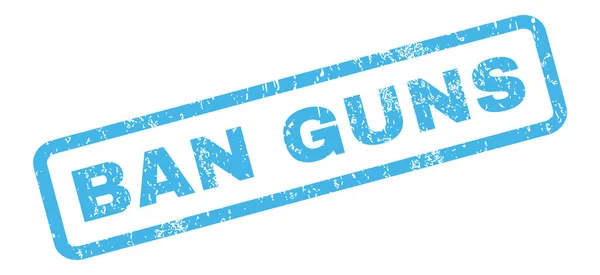 BAN GUNS Carimbo de borracha — Vetor de Stock