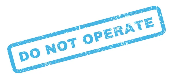 No operar sello de goma — Vector de stock