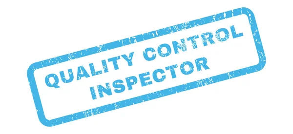 Quality Control Inspector gummistämpel — Stock vektor