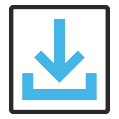 Gelen kutusu vektör simge çerçeveli