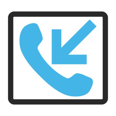 Gelen aramayı vektör simge çerçeveli