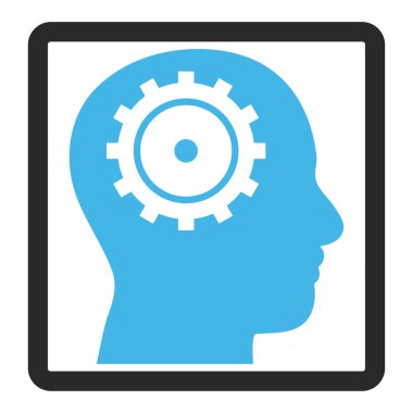 Akıl vektör simge çerçeveli