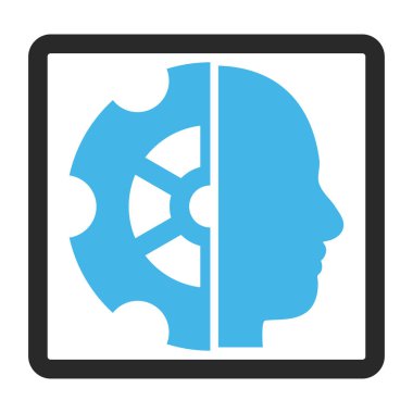 Akıl vektör simge çerçeveli