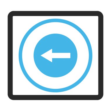 Vektör simge sol yönlü ok çerçeveli