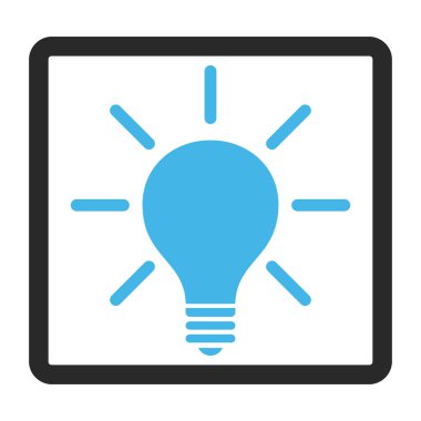 Ampul vektör simge çerçeveli