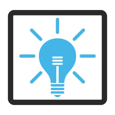 Ampul vektör simge çerçeveli