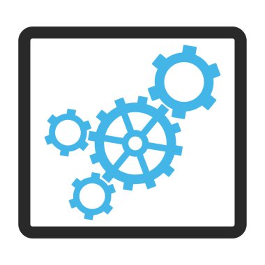 Mekanizması vektör simge çerçeveli