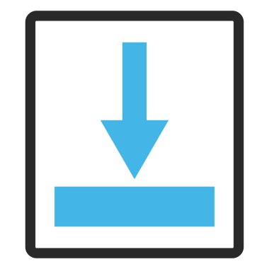 Hareket alt vektör simge çerçeveli