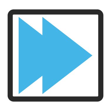 Doğru hareket ettirin vektör simge çerçeveli