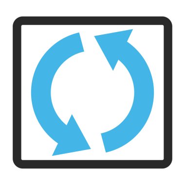 Geri dönüşüm çerçeveli vektör simgesi