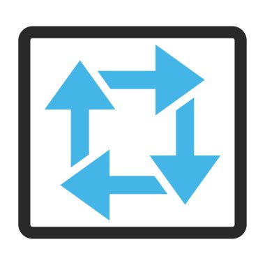 Geri dönüşüm çerçeveli vektör simgesi