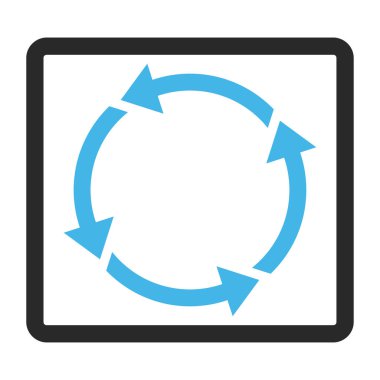 Geri dönüşüm çerçeveli vektör simgesi