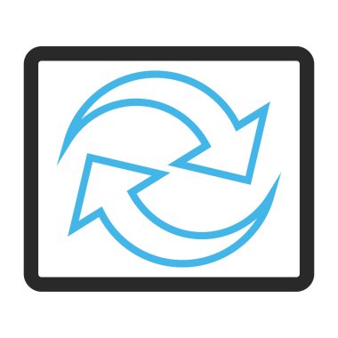 Oklar çerçeveli vektör simge Yenile