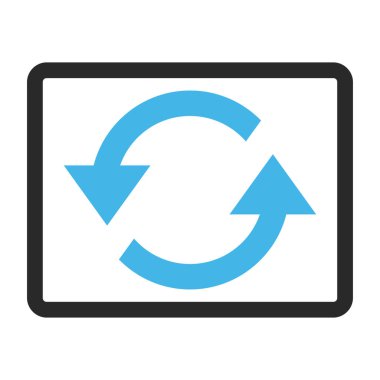 Oklar çerçeveli vektör simge Yenile