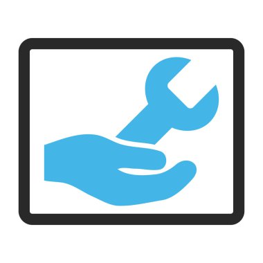 Onarım hizmeti vektör simge çerçeveli