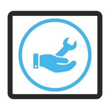 Onarım hizmeti vektör simge çerçeveli