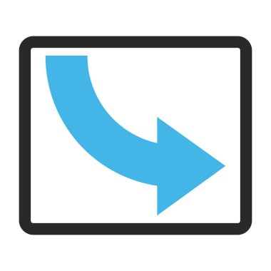 Doğru çerçeveli vektör simge döndürmek