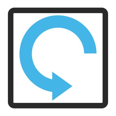 Doğru çerçeveli vektör simge döndürmek