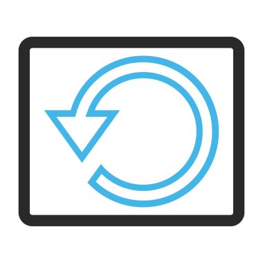 Çerçeveli vektör simge döndürmek