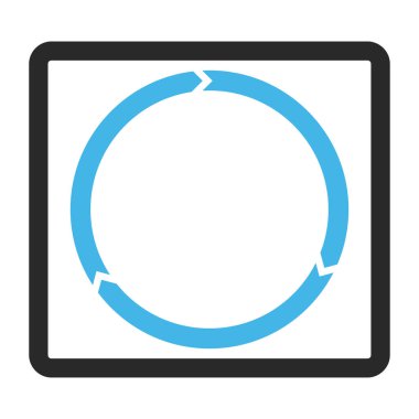 Döndürme vektör simge çerçeveli