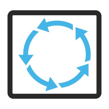 Döndürme vektör simge çerçeveli