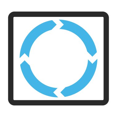 Döndürme vektör simge çerçeveli