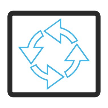 Döndürme vektör simge çerçeveli