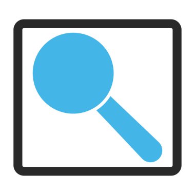 Vektör simge arama aracı çerçeveli