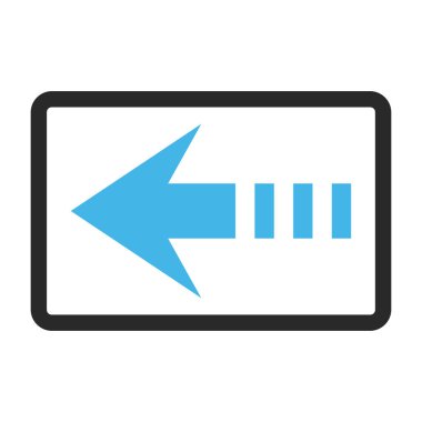 Vektör simge sol çerçeveli göndermek