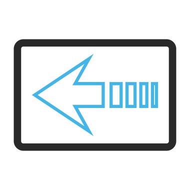 Vektör simge sol çerçeveli göndermek