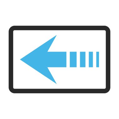 Vektör simge sol çerçeveli göndermek