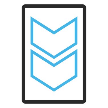 Çerçeveli vektör simgesi kaydır