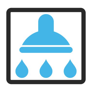 Duş vektör simge çerçeveli