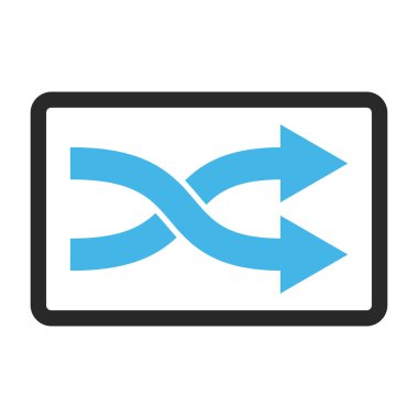 Oklar sağ çerçeveli vektör simge shuffle