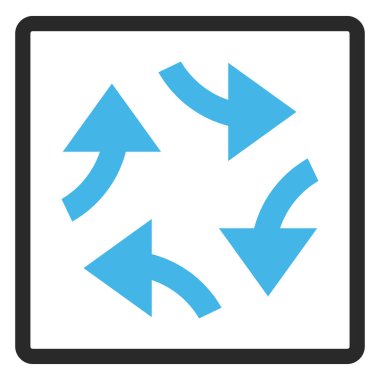 Girdap okları vektör simge çerçeveli