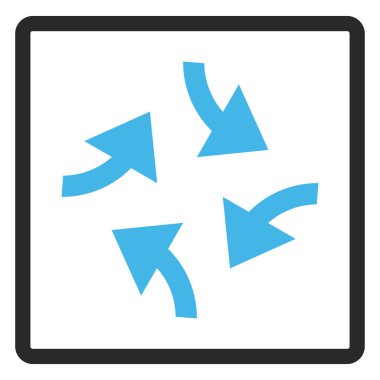 Girdap okları vektör simge çerçeveli