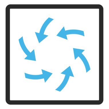 Girdap okları vektör simge çerçeveli