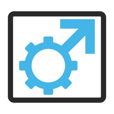 Teknolojik Potence vektör simge çerçeveli